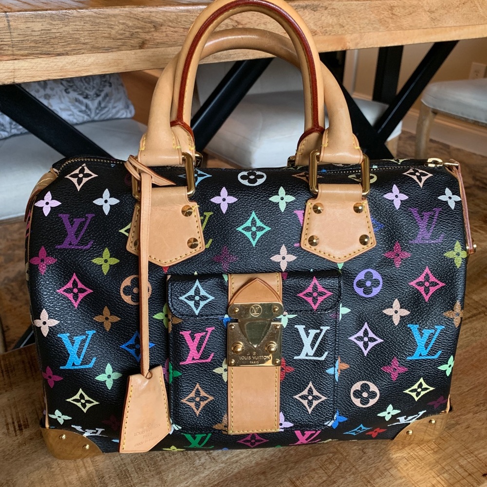 Louis Vuitton Multicolor Speedy 30 Noir